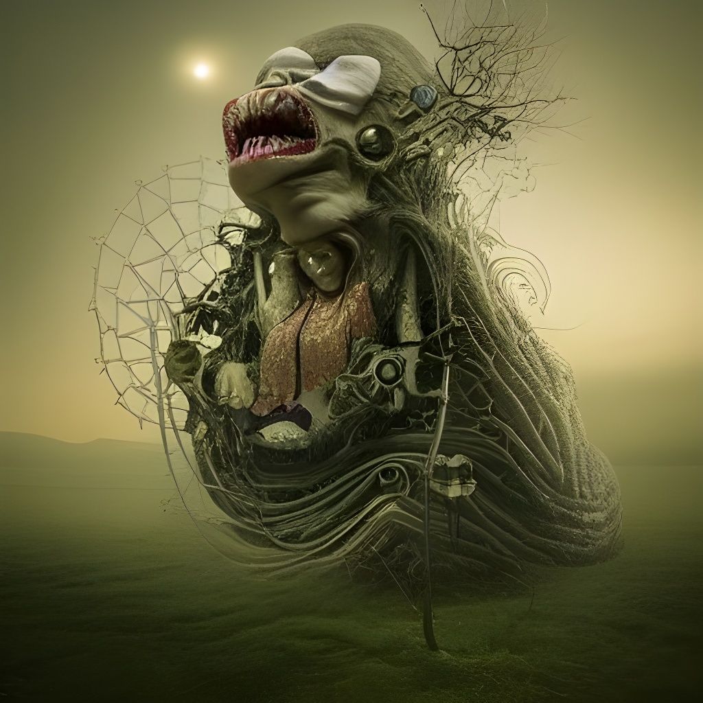 Cosmic Horror Fairytale Art: God Is Dumb