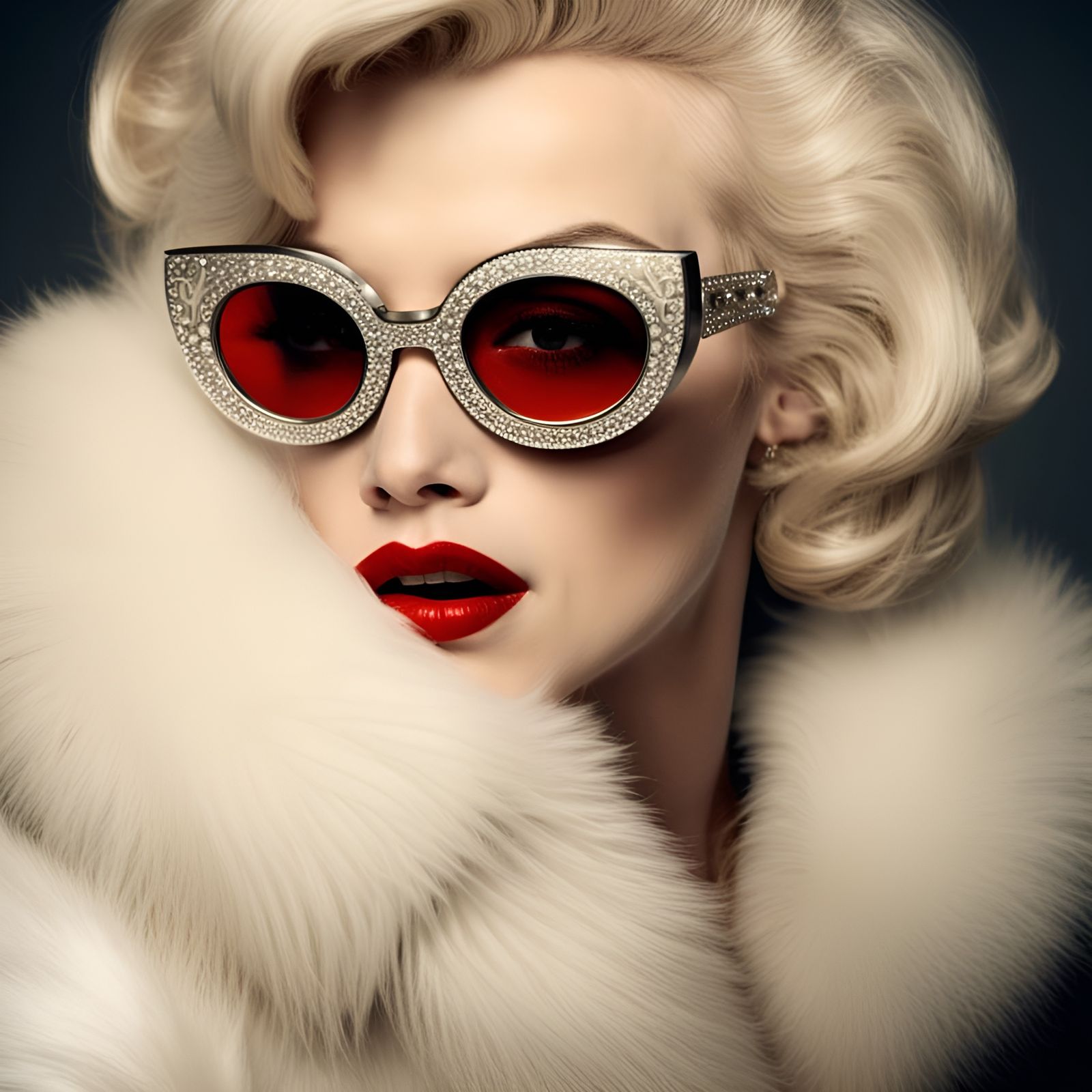 Steampunk Marilyn: Glamorous Portrait of a Movie Star