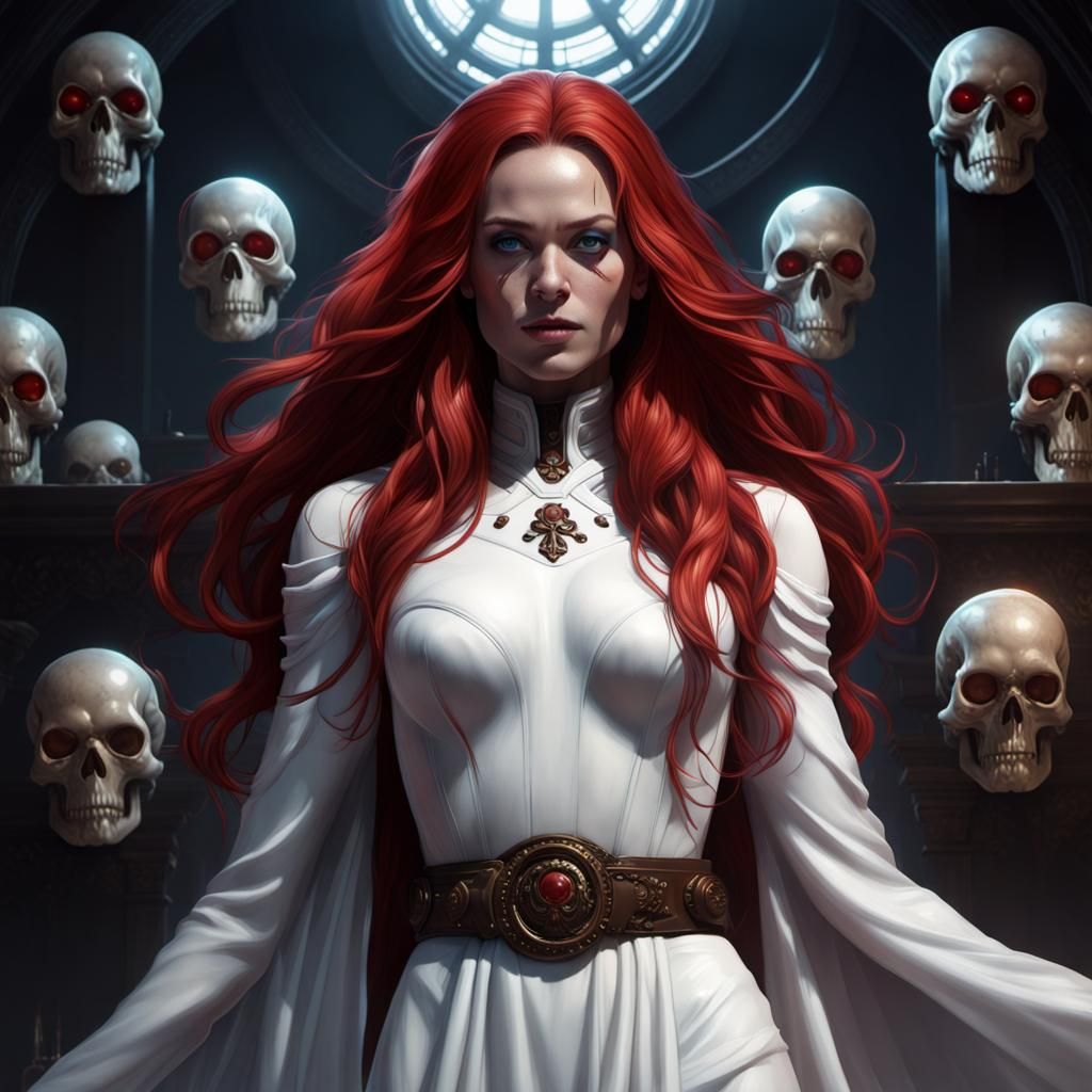 Mystique in Dark Fantasy Art Style