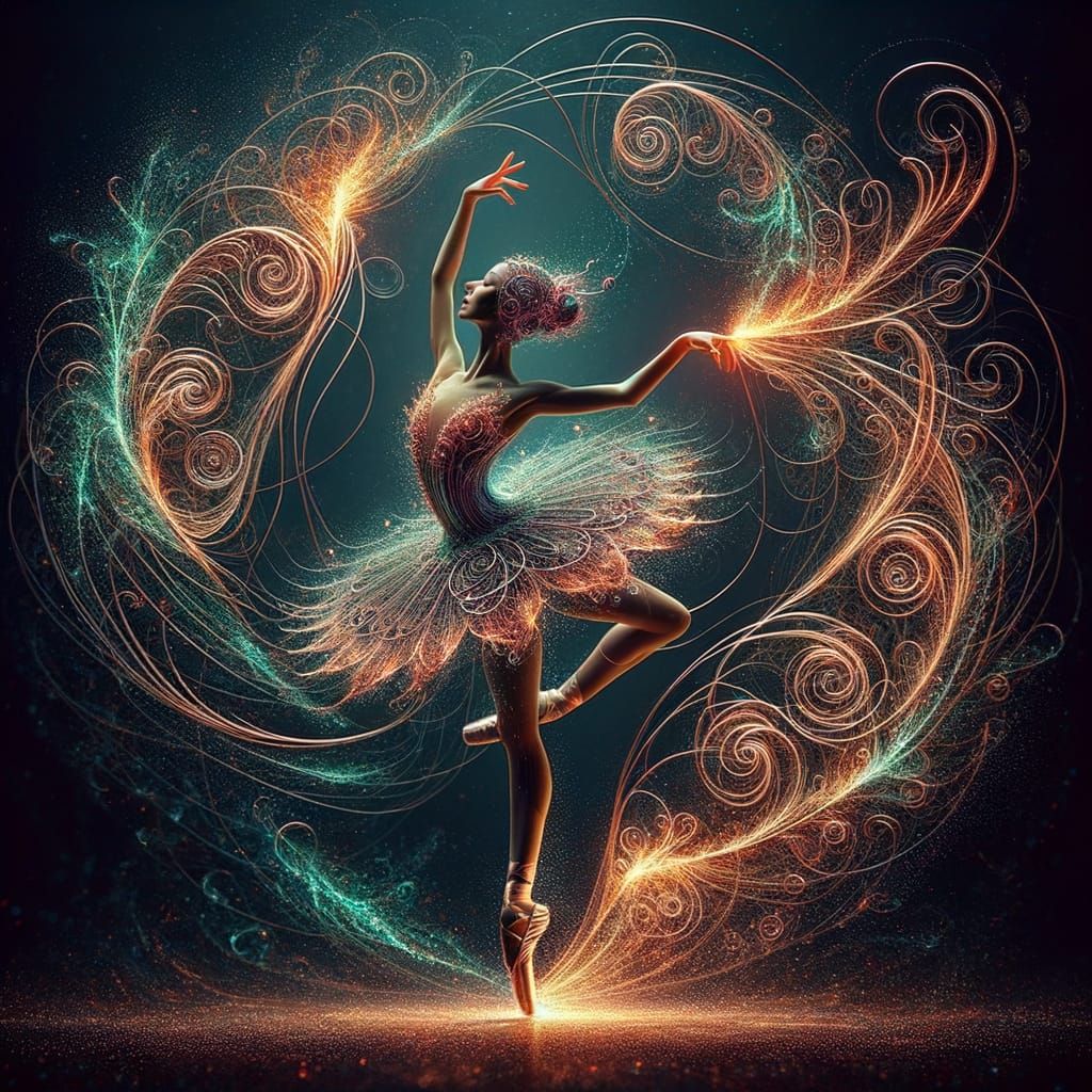 Ballerina Forged in Fire and Copper Wire