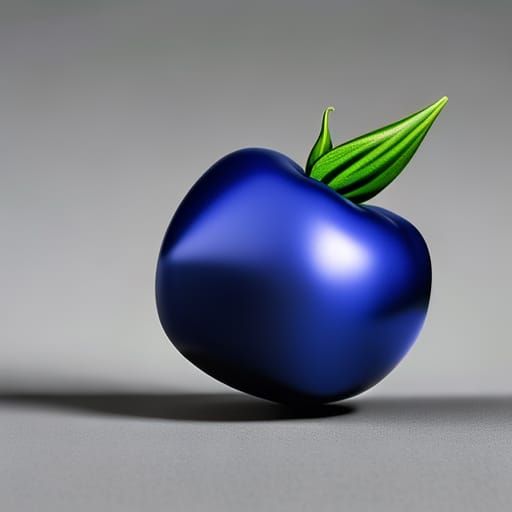 Royal Blue Tomato: Photorealistic Still Life