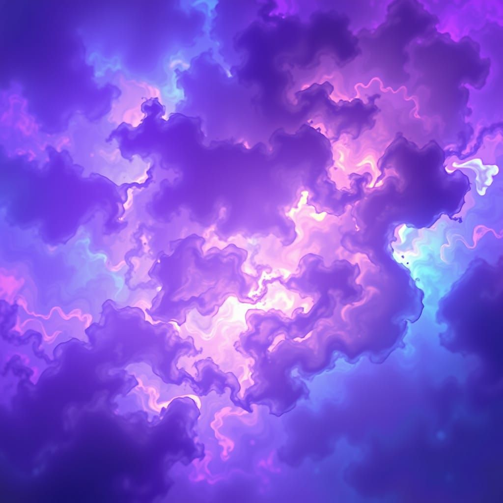 Iridescent Plasmoid in Color Field Style