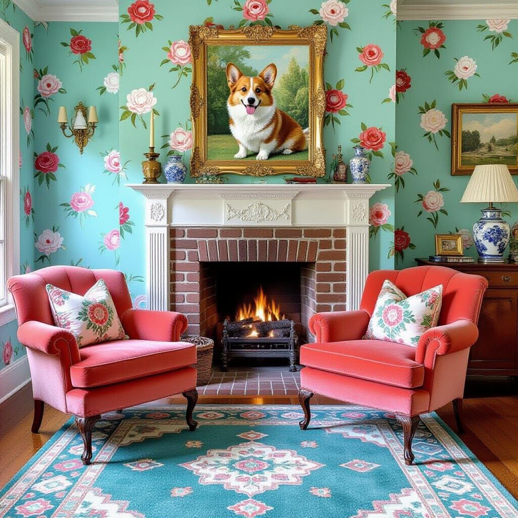 Cozy Cottage Living Room Inspired by Beatrix Potter