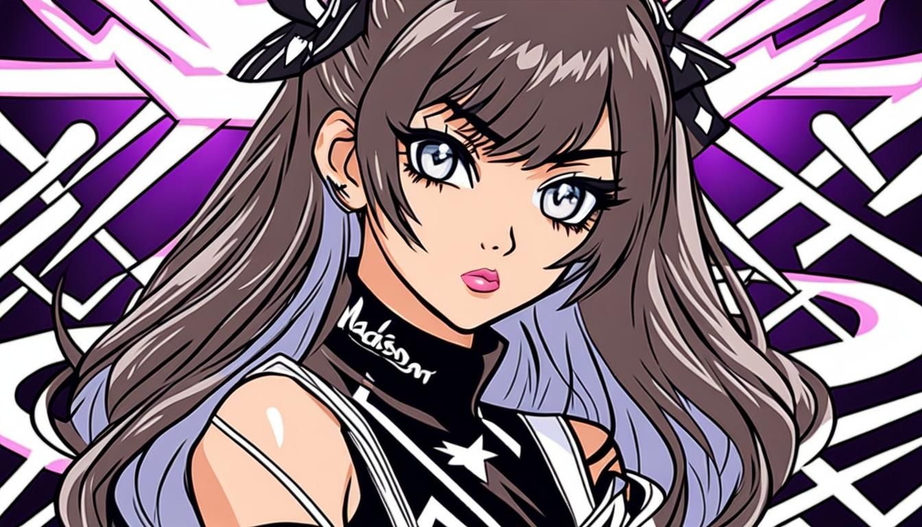 Anime Style Portrait of a Young Woman