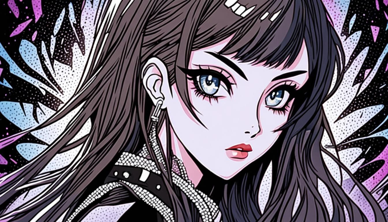 Anime Style Portrait of a Young Woman