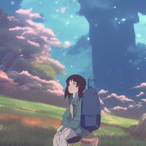 Anime Fish in Studio Ghibli Style