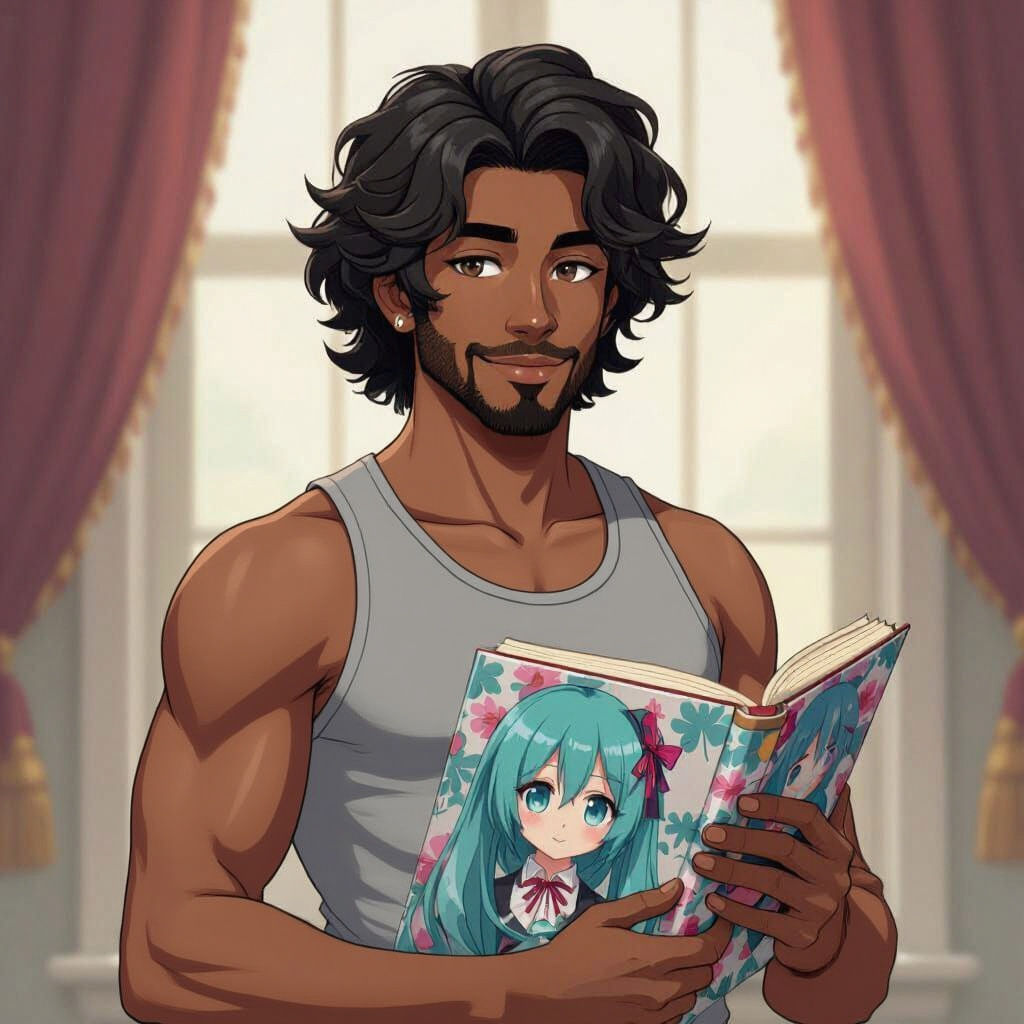 Daveed Diggs as Thomas Jefferson with Hatsune Miku Binder