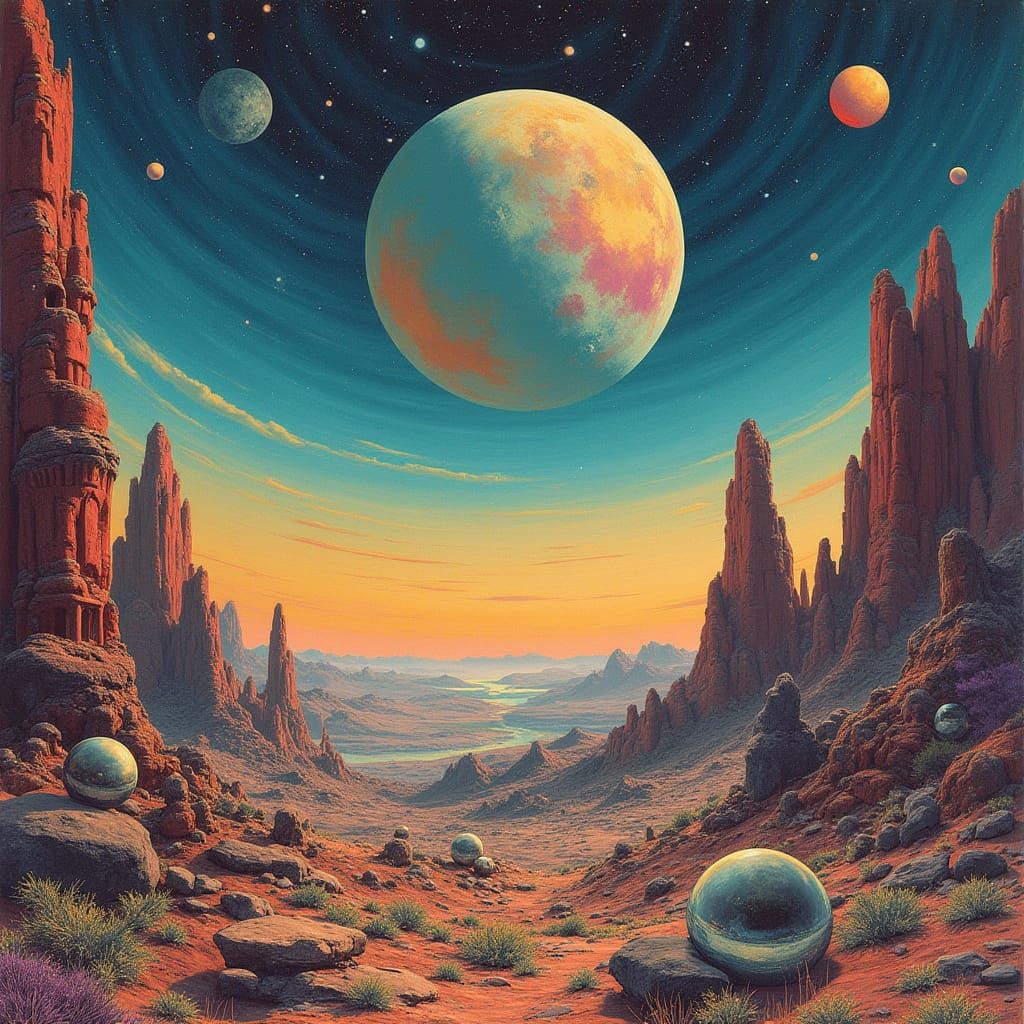 Prog Rock Band Performs on Alien Planet