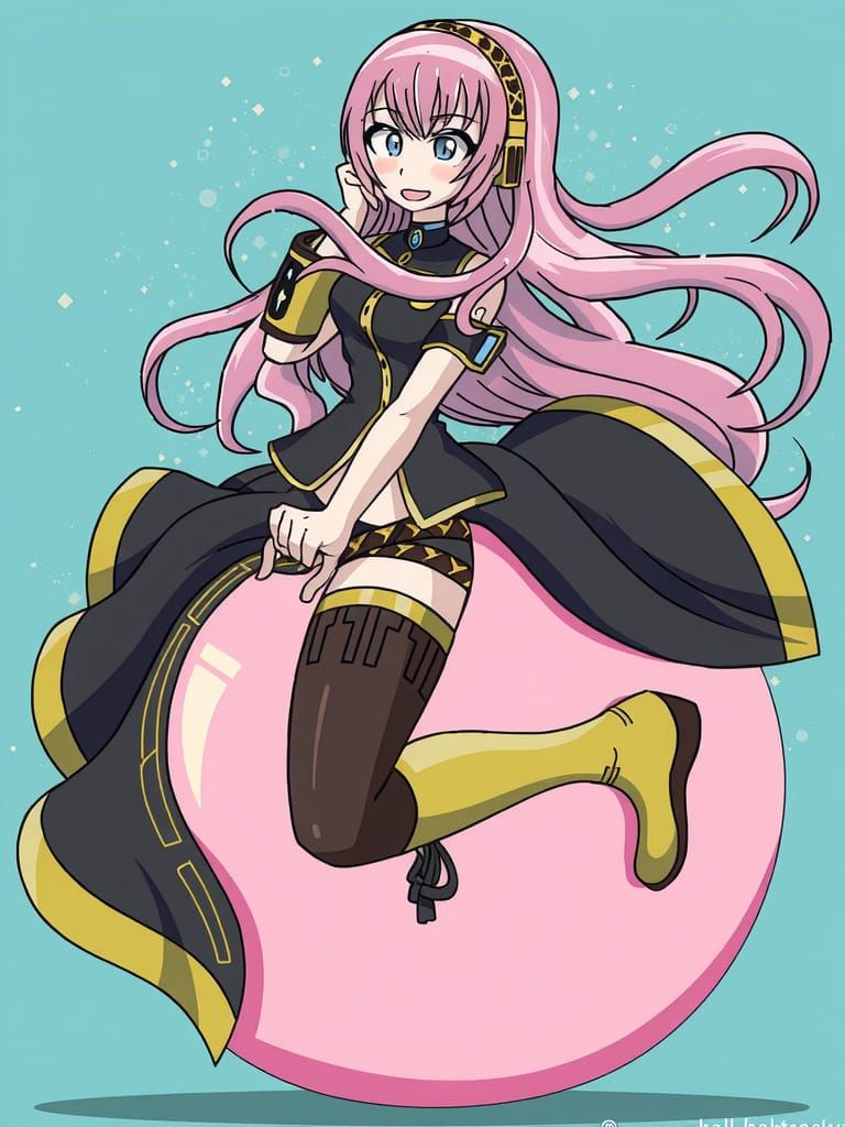 Megurine Luka Rides a Hopper Ball