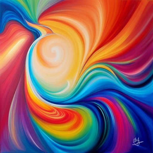 Vibrant Acrylic Pouring Art: World Peace and Harmony