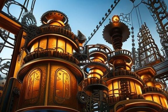 Steampunk mansion