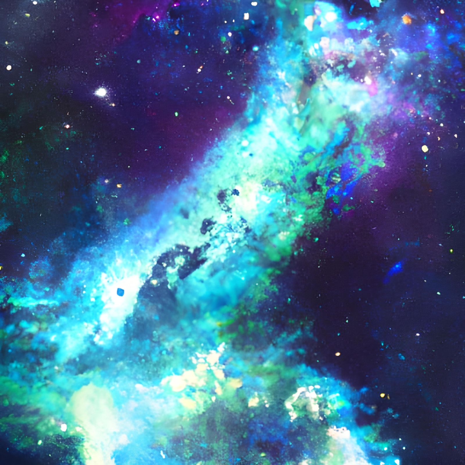 Cosmic Galactic Nebula in Boho Style