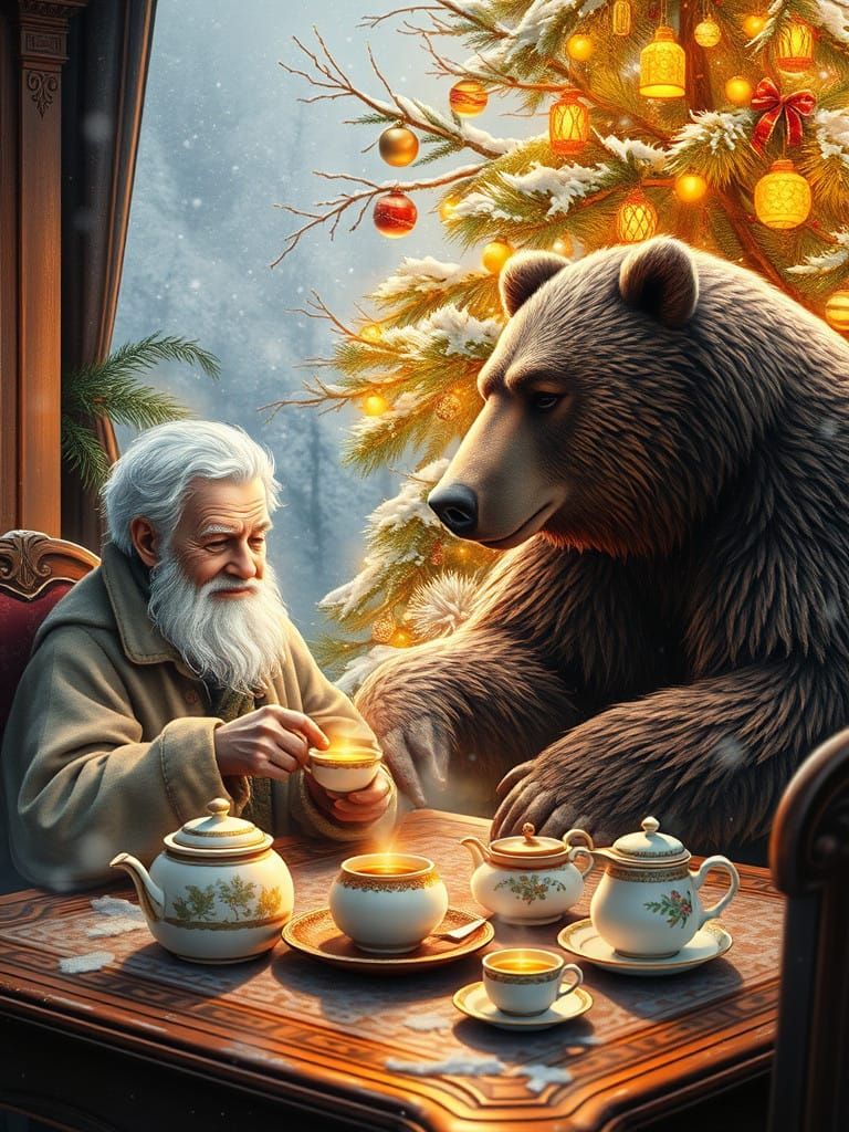 Warm Winter Gathering in a Cozy, Whimsical Setting