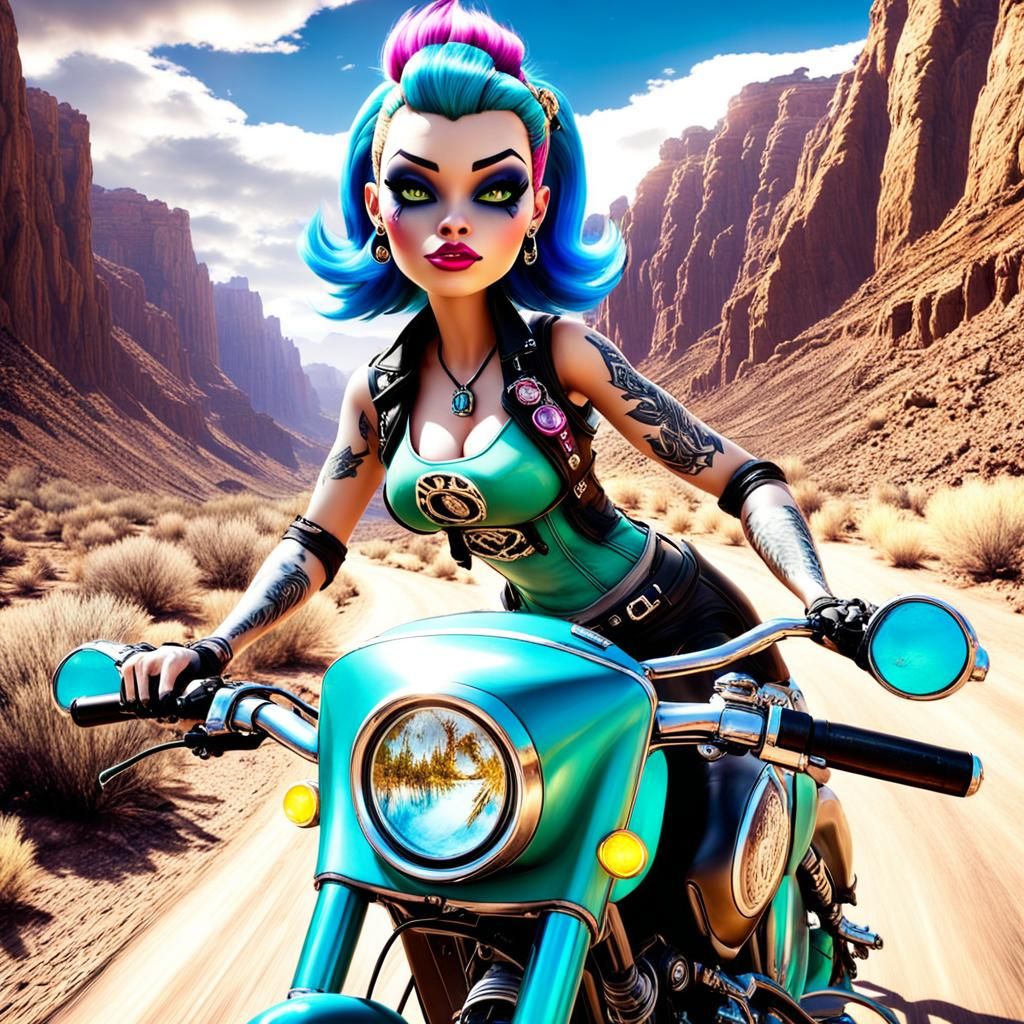 Whimsical Vault Boy Grogu Adventure in Nuke-Cola Canyon