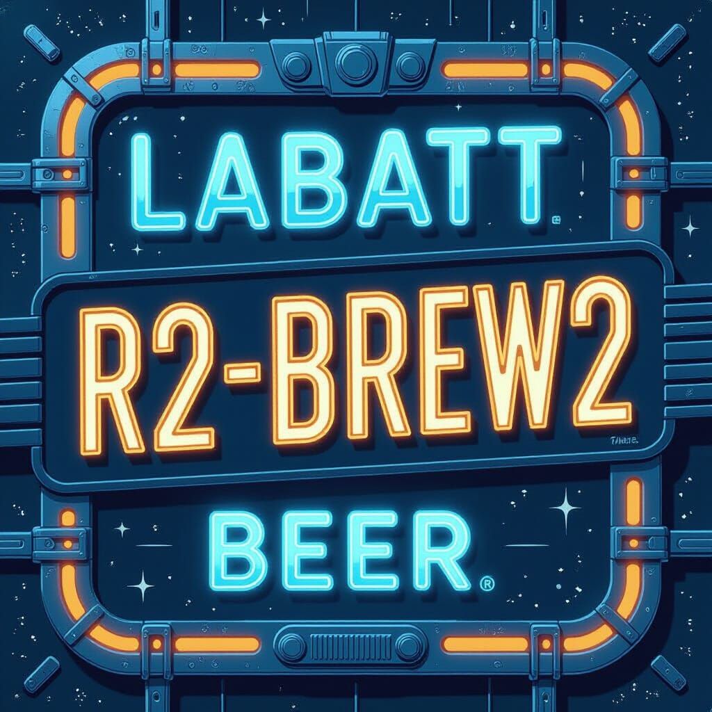 Retro-Futuristic Star Wars Beer Sign