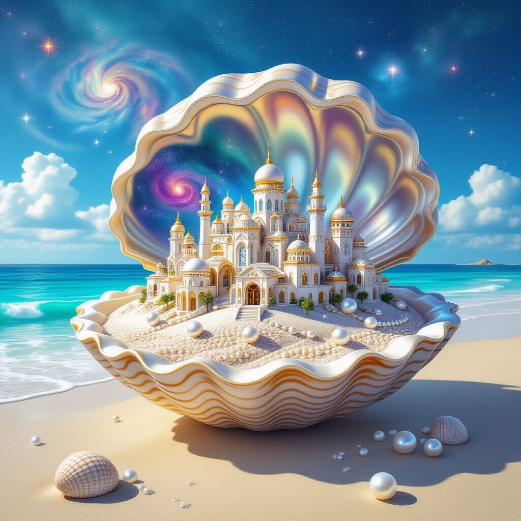 Pearl City Inside Paisley Shell on Nebula Beach