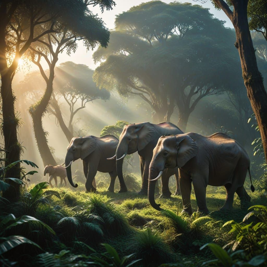 Wildlife Photography in Rainforest with Golden Light