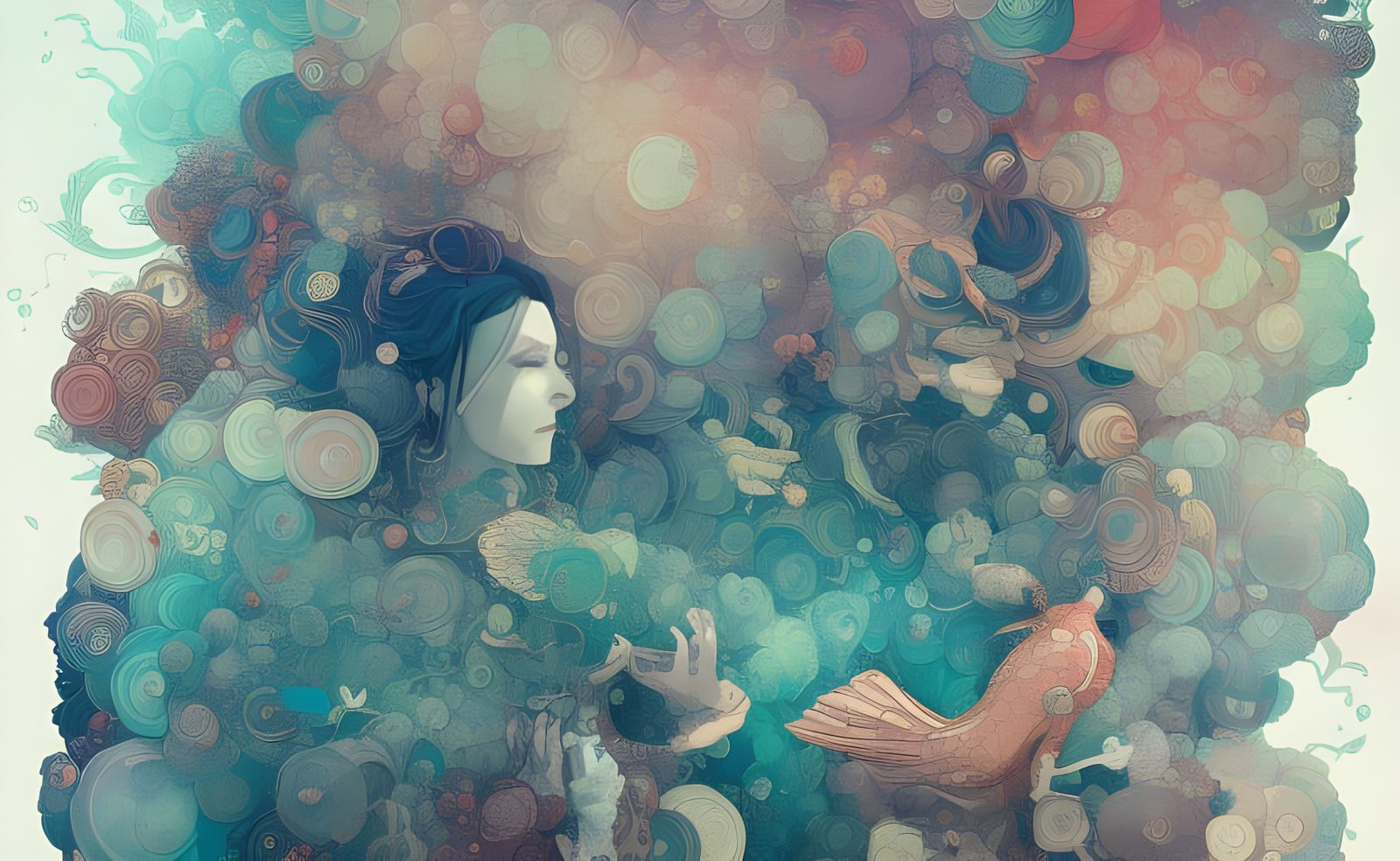 Surreal Hyperrealistic Street Photography in Watercolor