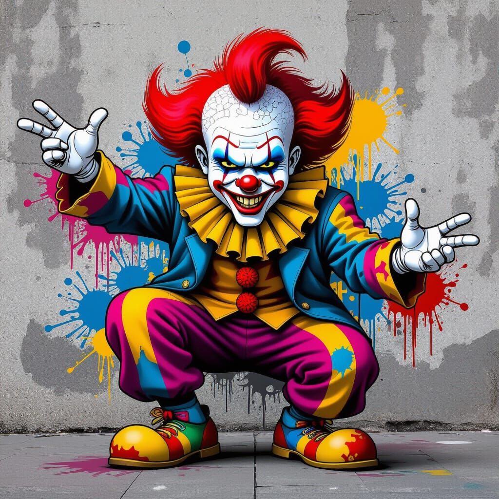 Graffiti splash epic clown edition styles