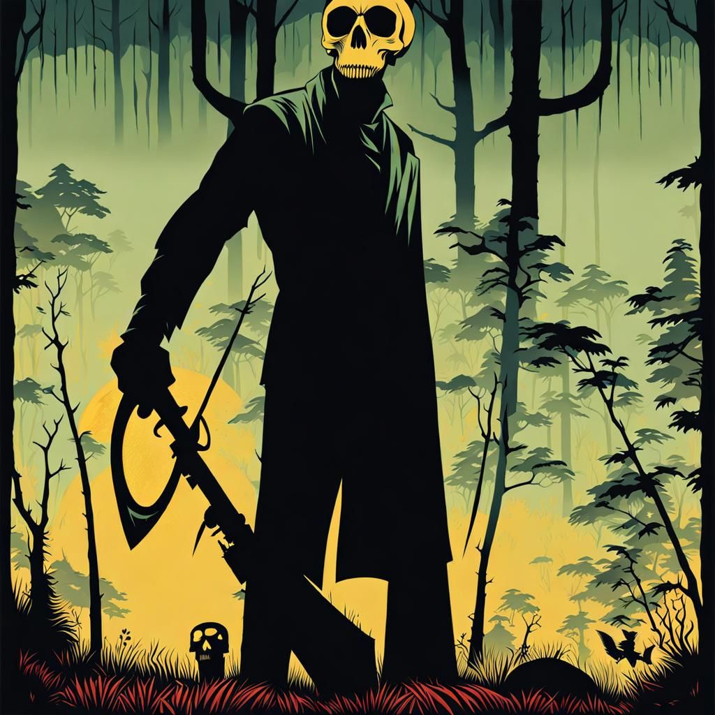 Friday 13th [Giallo Grindhouse Screen-Print Poster SDXL]