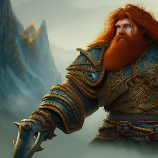 King of Dwarves: Detailed Matte Painting