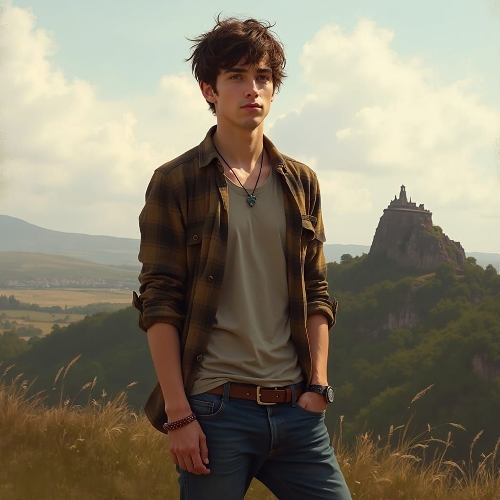 Irish Man in Soft Light, Painterly Realism Style