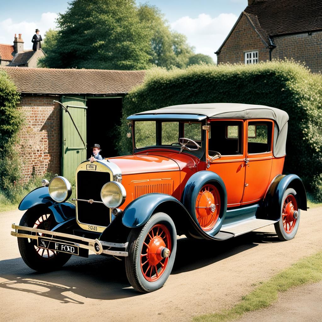 Ford A Tudor Restoration, Anton Piek and Quentin Blake Style