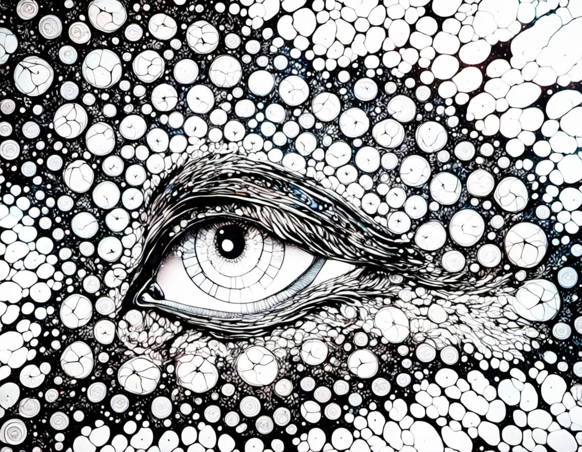 Psychedelic Wormhole Journey with Sparkling Night Effects