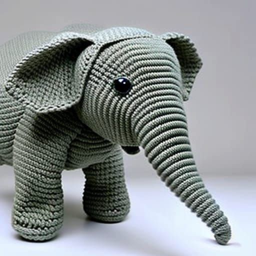Cute Amigurumi Elephant Crochet Toy