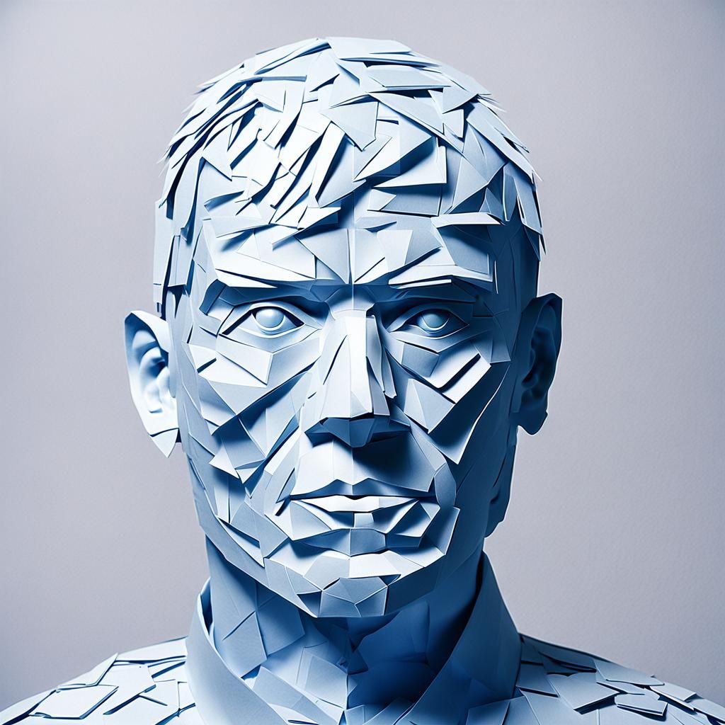 Paper Human Sculpture Art