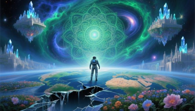 Cosmic Nexus Births Galaxies: Ethereal Guardians & Crystal C...