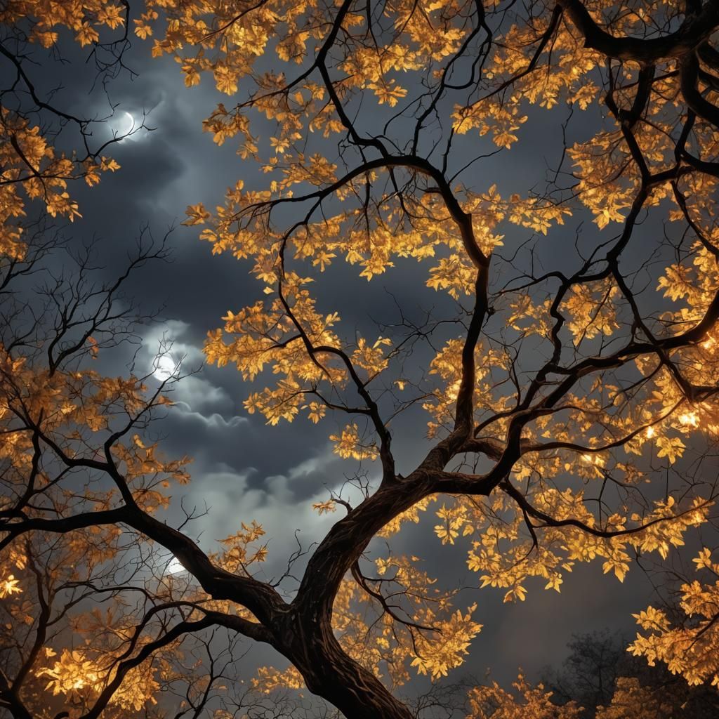 Soul Wandering in Darkness: Hyperrealistic Atmospheric Image