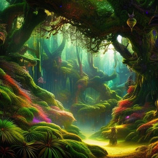 Enchanted Forest Fairy Princess in Hyperdetailed Faerycore