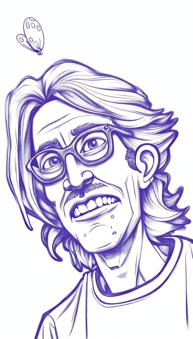 Gothic Monochrome Portrait of Mysterious Encounter