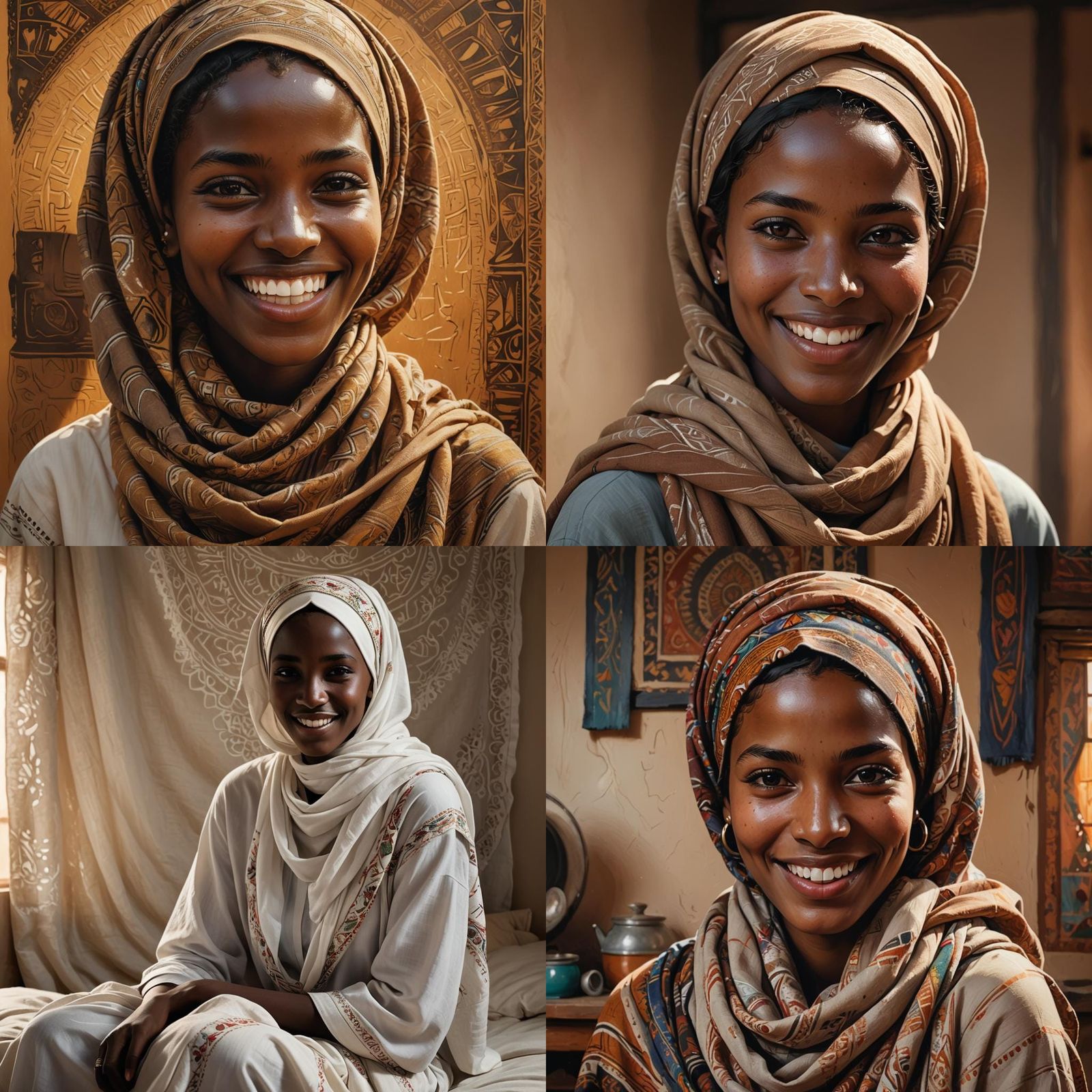 Realistic Selfie of a Sudanese Girl