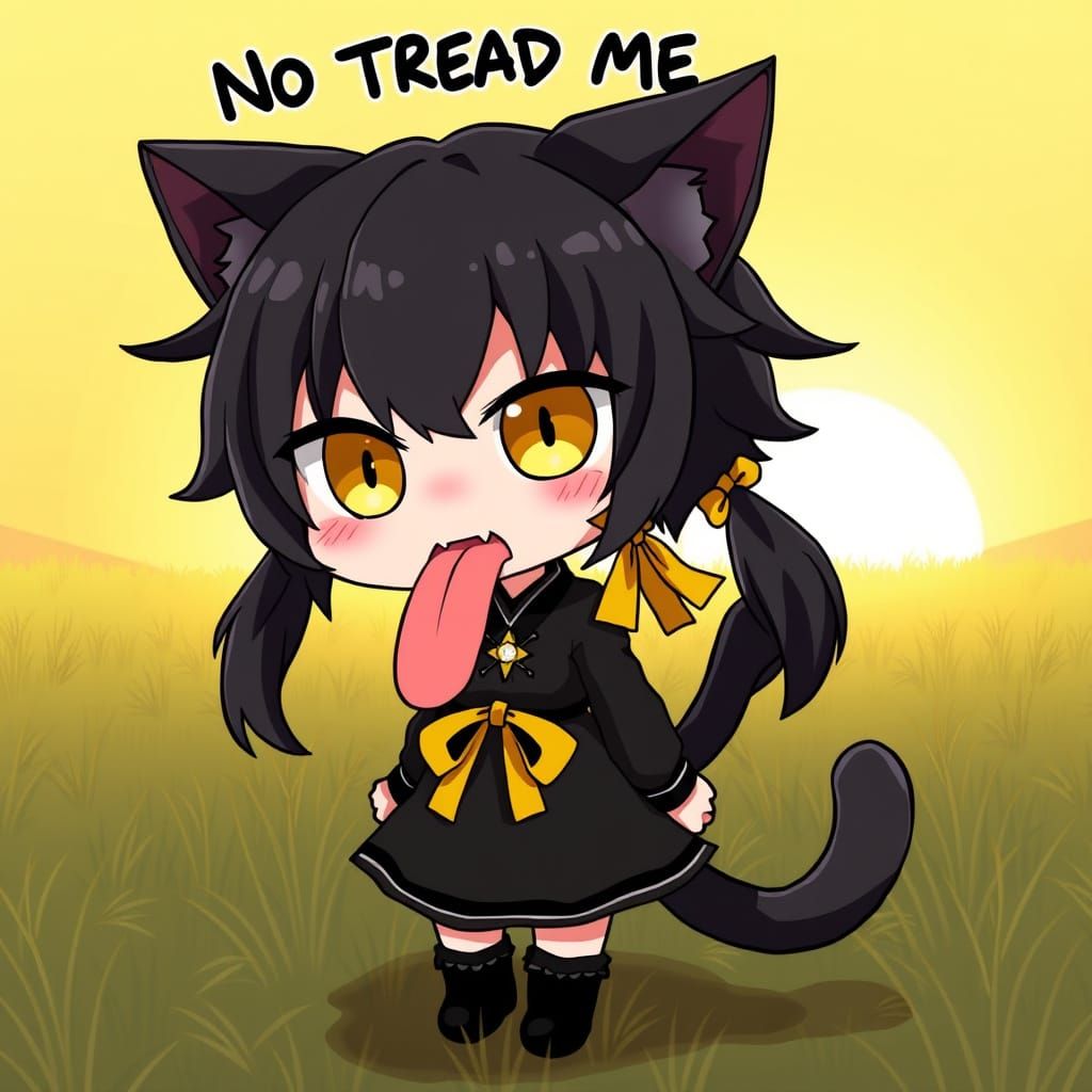 Adorable Anime Catgirl Warns Off Intruders in Cyberpunk Styl...