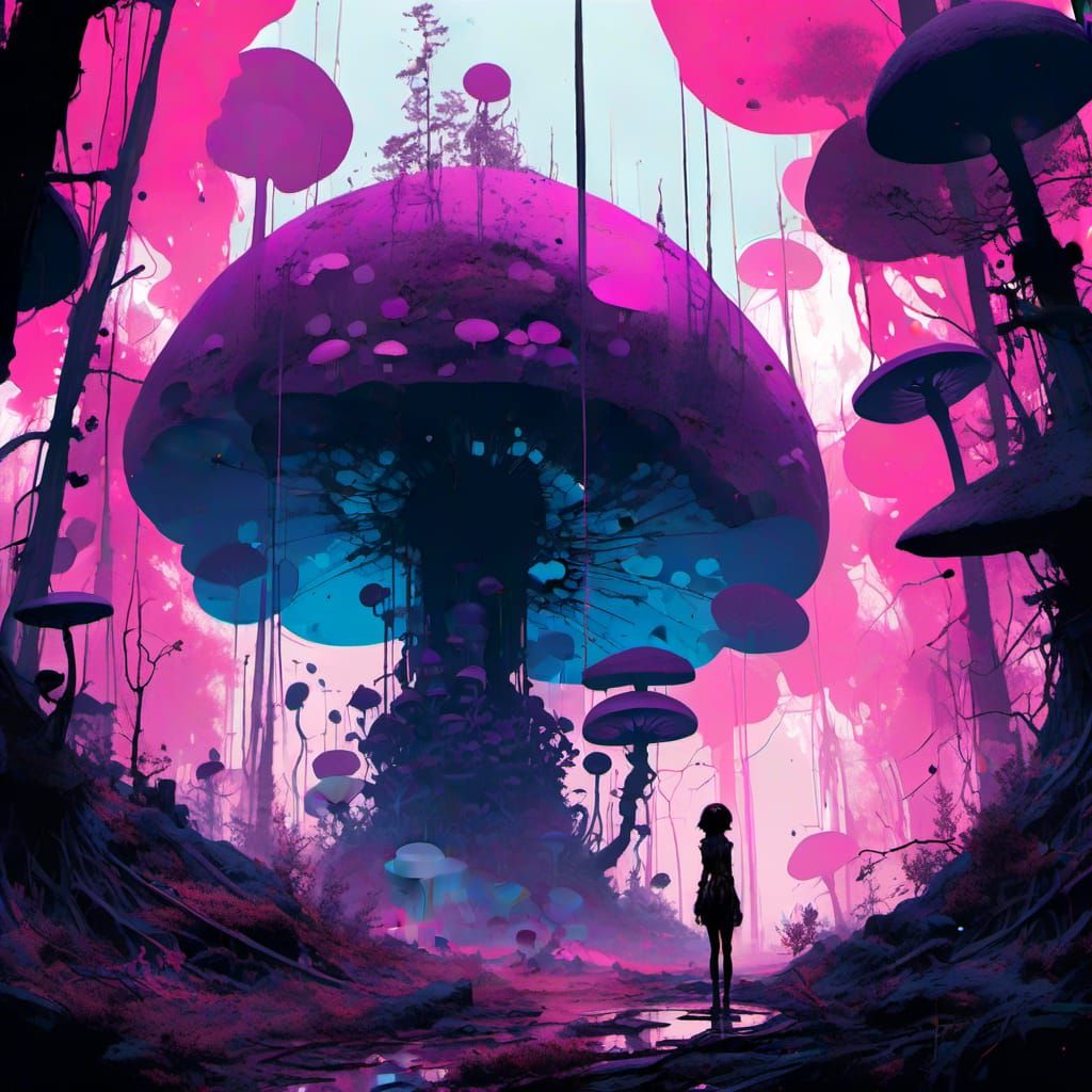 Post-Apocalyptic Sci-Fi Illustration in Steampunk Style