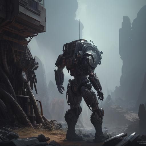 Titanfall Mech with Heavy Armor in Unreal Engine 5