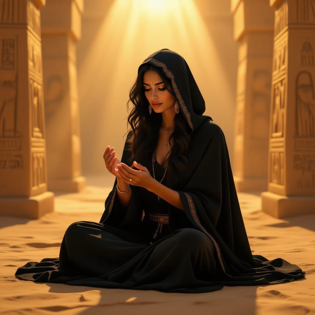 Mystical Woman Heals in Ancient Egyptian Pyramid