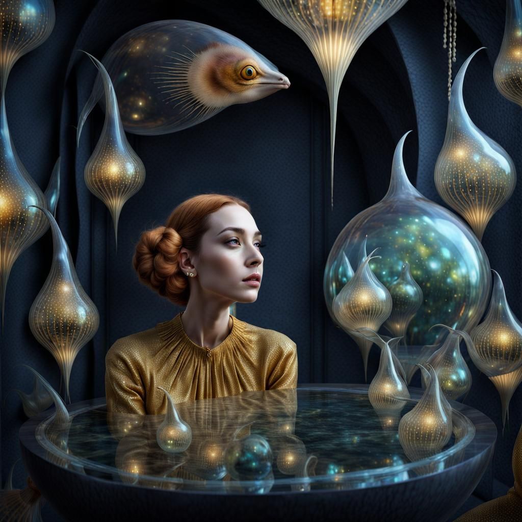 Exquisite Alien Life in Surreal Photorealistic Style