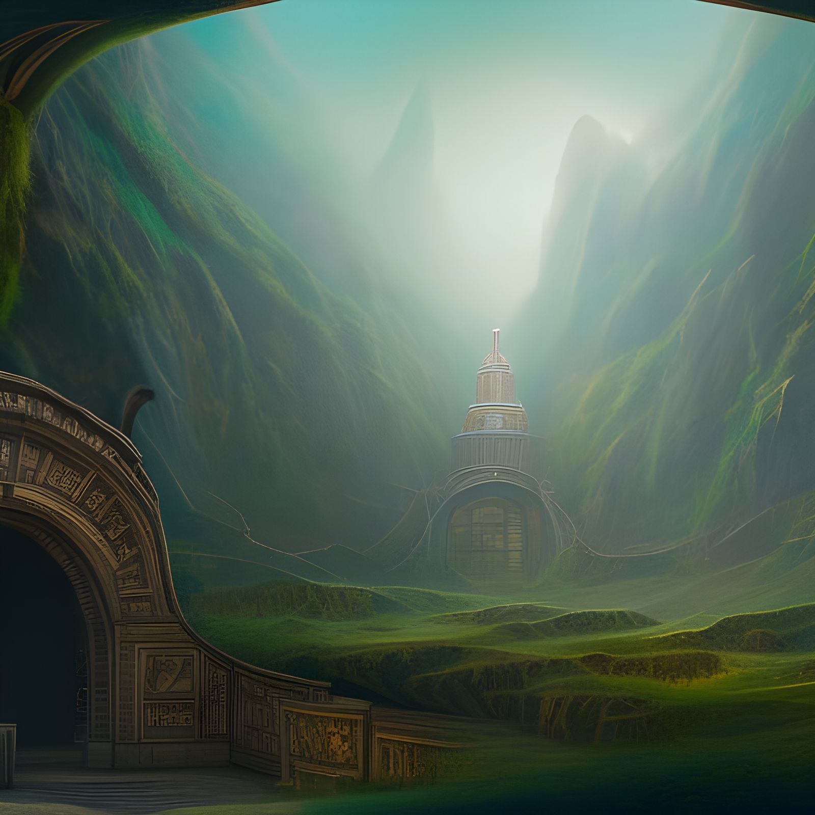 Tunnels of Claudius: Detailed Matte Painting