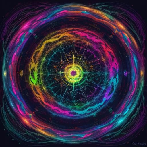 Neon Bloom: Abstract Expressionism in Vibrant Colors