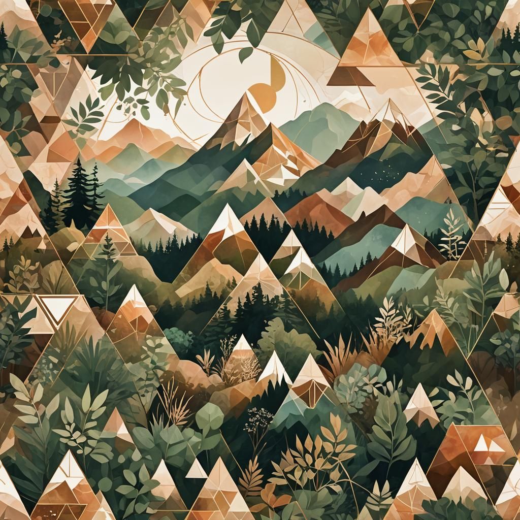 Geometric Nature: Visionary Digital Art in 8K