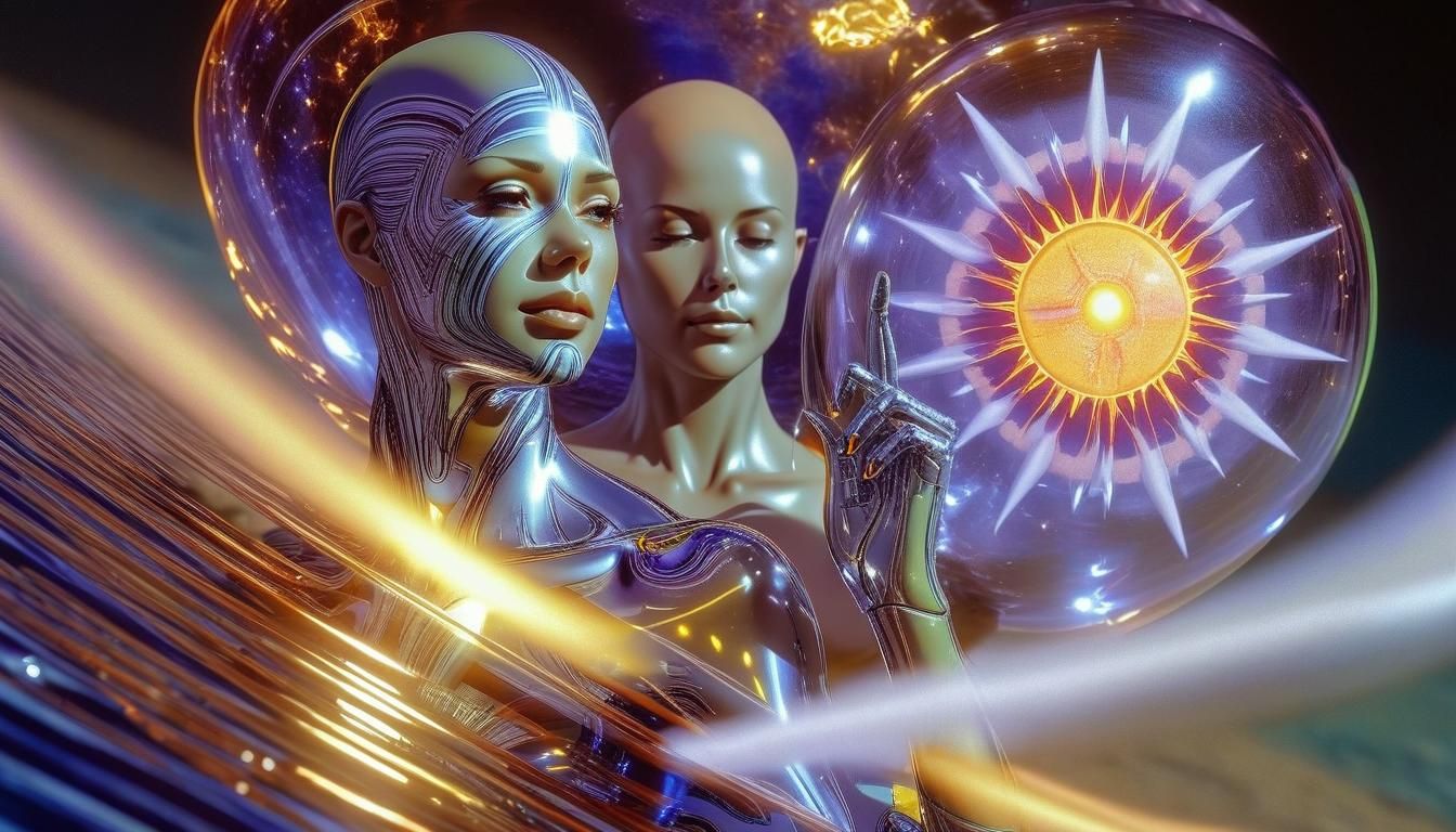 Chrome Surfers on Solar Corona with Galactus Mecha