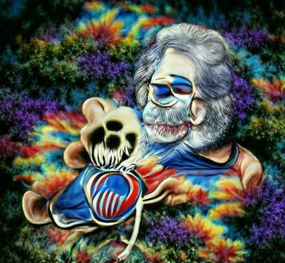 Grateful Dead Skull and Lightning Bolt Logo