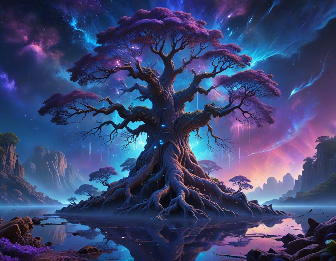 Ancient Tree Roots Morph into Crystals on Floating Island