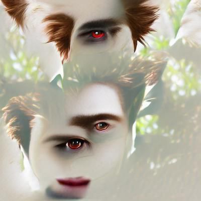 Ethereal Figure in Dark Forest: Digital Rendering