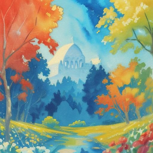 Shake as Impasto Gouache Watercolor Painting