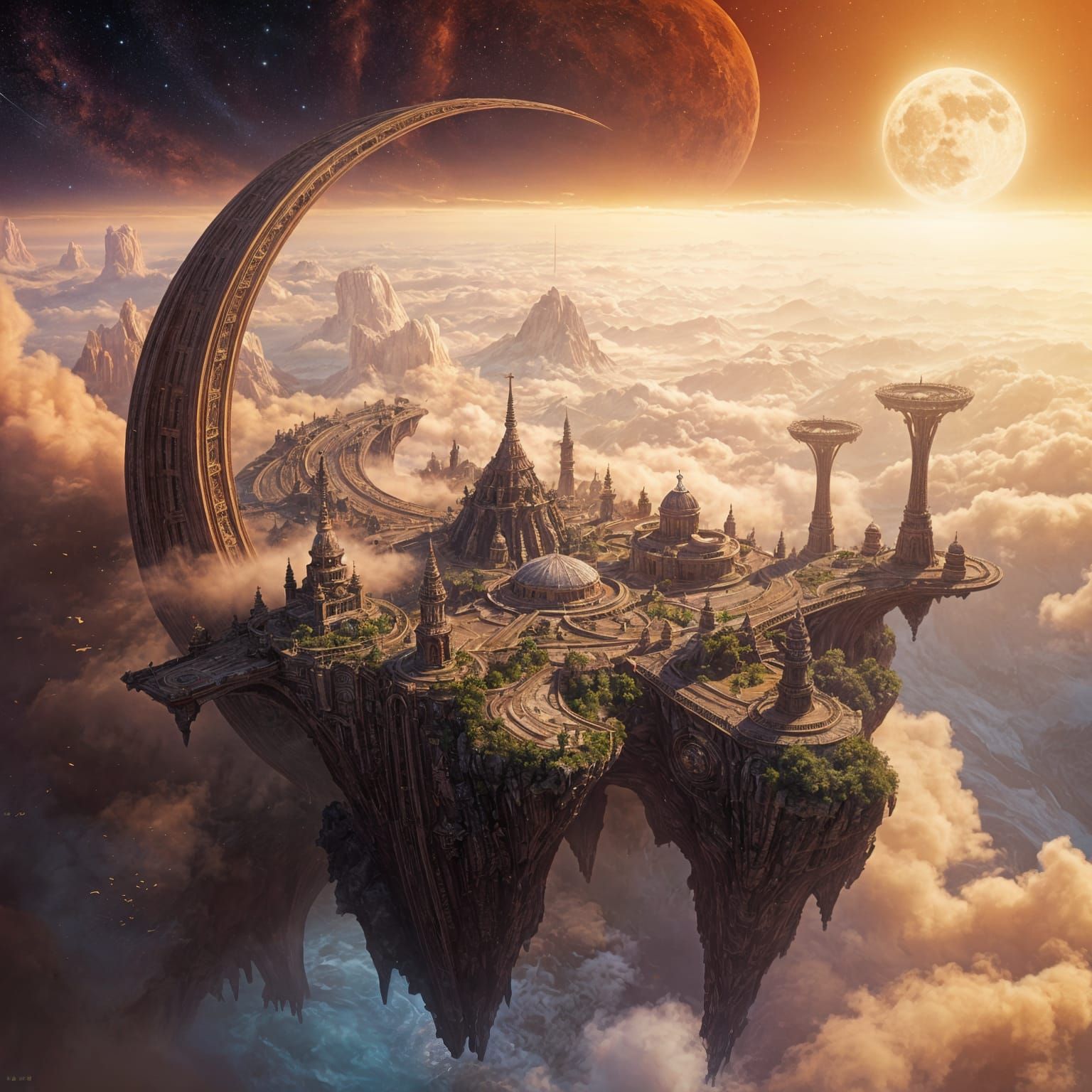 Fantastical Realms in Vibrant Deep Color