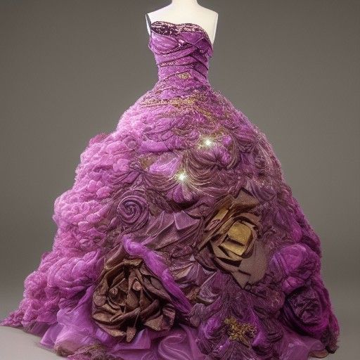 Ethereal Ballgown Dress in Fantasy Style